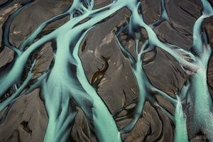 Braided river by Jason Hosking